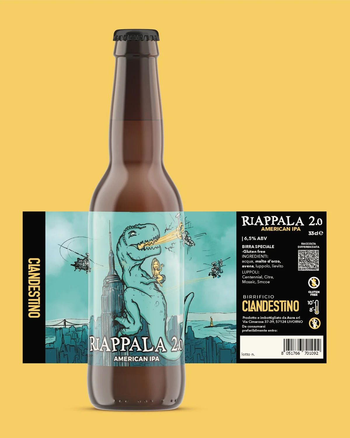 Bottiglia di Riappala 2.0, American IPA