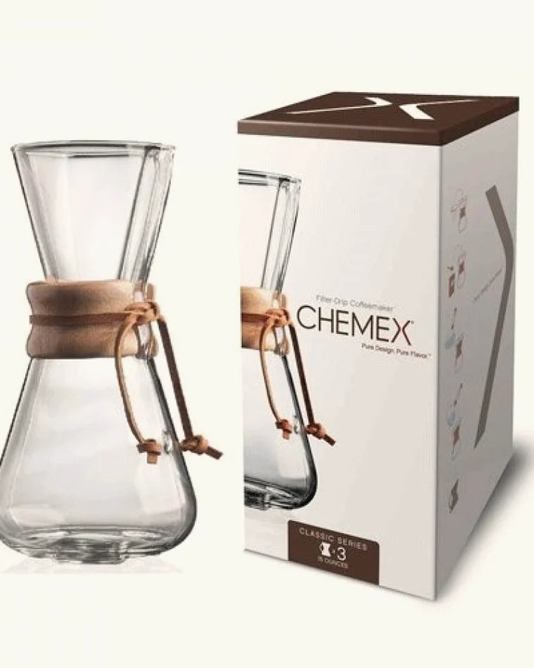 Caraffa Chemex con i filtri di carta