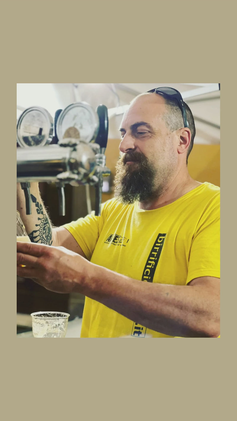 Le fotografie del Birrificio Aries in sequenza: il birrificio, la sala cottura e le birre nel bicchiere.